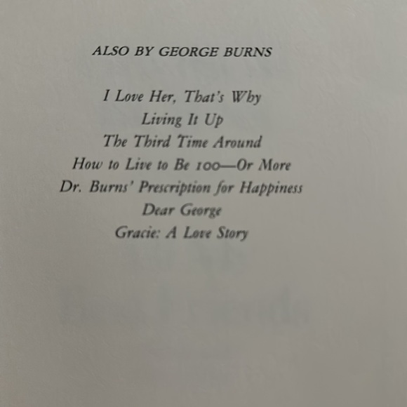 George Burns All My Best Friends Hard Covered Collectors Book - Picture 4 of 11